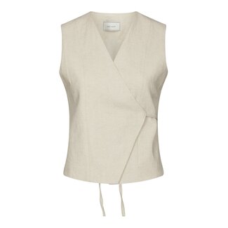 Neo Noir SAMARA RAMIE WAISTCOAT NATURAL