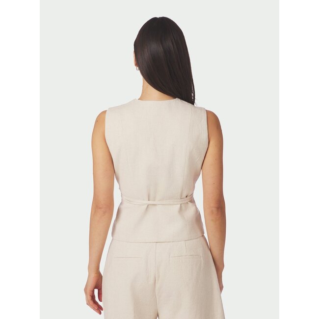 Neo Noir SAMARA RAMIE WAISTCOAT NATURAL