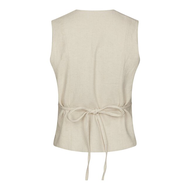 Neo Noir SAMARA RAMIE WAISTCOAT NATURAL