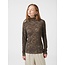Neo Noir LIZA LACEFLOWER BLOUSE CHOCOLATE BROWN