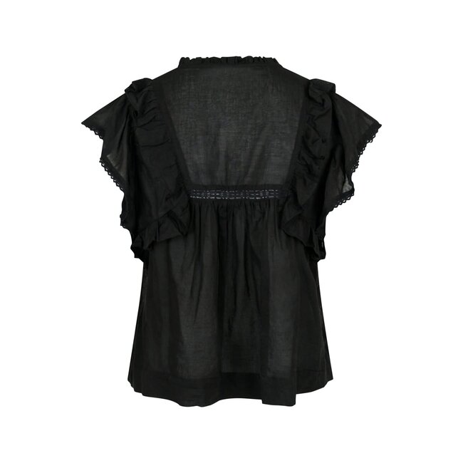 Neo Noir JAYLA S VOILE TOP BLACK
