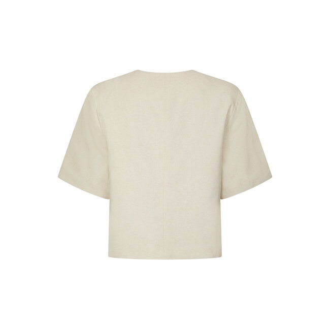 Neo Noir RORY LINEN BLOUSE CREME