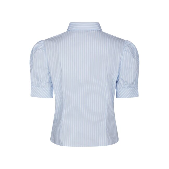 Neo Noir FRANNIE SOFT STRIPE SHIRT LIGHT BLUE