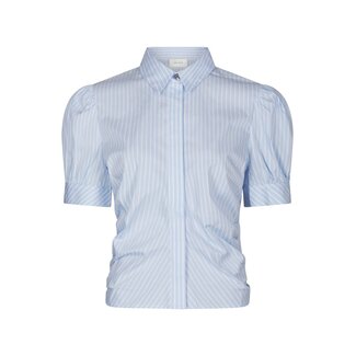Neo Noir FRANNIE SOFT STRIPE SHIRT LIGHT BLUE