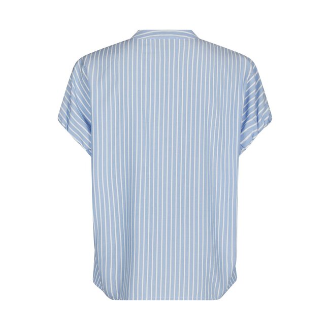 Neo Noir ENGLANA STRIPE BLOUSE LIGHT BLUE
