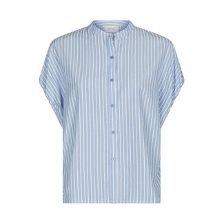 Neo Noir ENGLANA STRIPE BLOUSE LIGHT BLUE