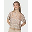 Neo Noir TORANA FLOWER BORDER BLOUSE FLOWER PEACH