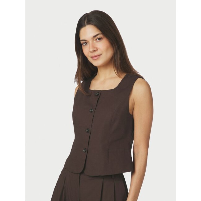 Neo Noir YULA LINEN WAISTCOAT