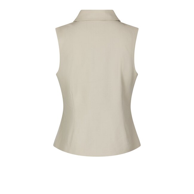 Neo Noir ANNABELLA STRUCTURE WAISTCOAT CREME