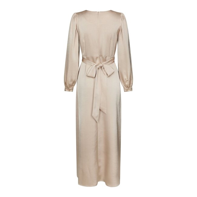 Neo Noir BRETTI HEAVY SATEEN DRESS CHAMPAGNE