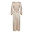 Neo Noir BRETTI HEAVY SATEEN DRESS CHAMPAGNE