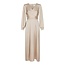 Neo Noir BRETTI HEAVY SATEEN DRESS CHAMPAGNE