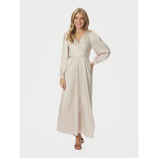 Neo Noir BRETTI HEAVY SATEEN DRESS CHAMPAGNE