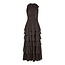 Neo Noir MARLI SOLID CHIFFON DRESS DUSTY BROWN