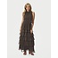 Neo Noir MARLI SOLID CHIFFON DRESS DUSTY BROWN