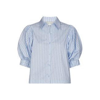 Neo Noir ETTA STRIPE STONE SHIRT LIGHT BLUE