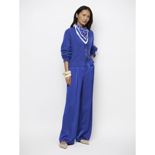 Dante 6 JULES SATIN SMART PANTS BLAUW