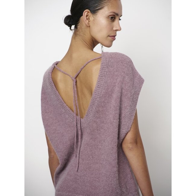 Dante 6 ENOHA OPEN BACK SWEATER MAUVE