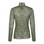 Neo Noir LIZA LACEFLOWER BLOUSE COLD ARMY