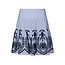 Neo Noir TARROW STRIPE EMB. SKIRT BLUE