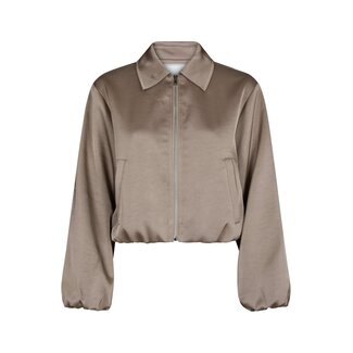 Neo Noir DENIELLE HEAVY SATEEN JACKET DARK TAUPE