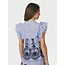 Neo Noir JAYLA STRIPE EMB. TOP BLUE