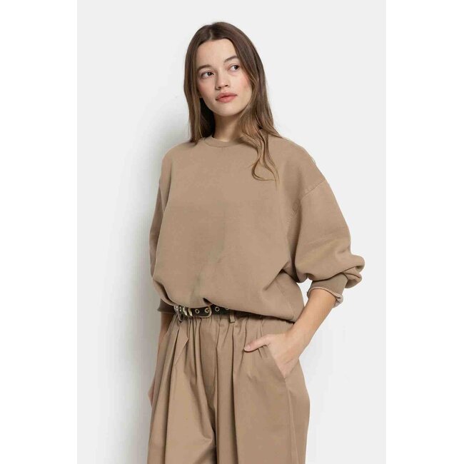 Ame antwerp NOVELA VINTAGE SWEATSHIRT CAMEL
