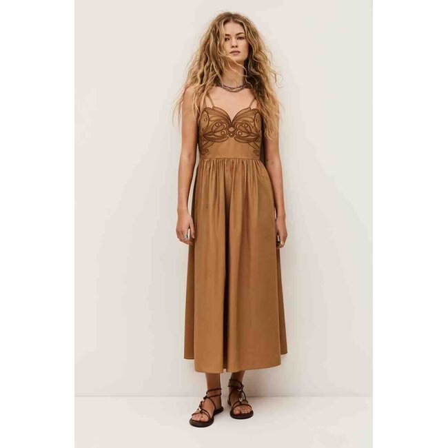Ba&sh ROBE ROMI CAMEL