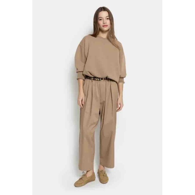 Ame antwerp KICK BEIGE PLEATED PANTS