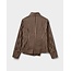 Sofie Schnoor PAIGE CHECKED ASYMMETRIC SHIRT BROWN CHECK