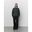 Sofie Schnoor LUME OVERSIZED POLO SWEATSHIRT DARK GREY MEL