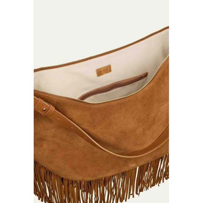 Ba&sh SAC SUEDE YOUYOU HOBO COGNAC