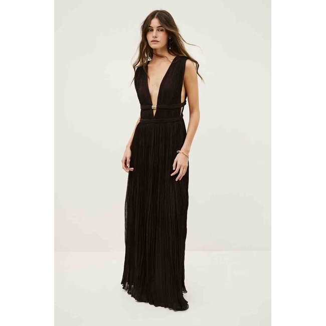 Ba&sh ROBE TANIA CHOCOLAT