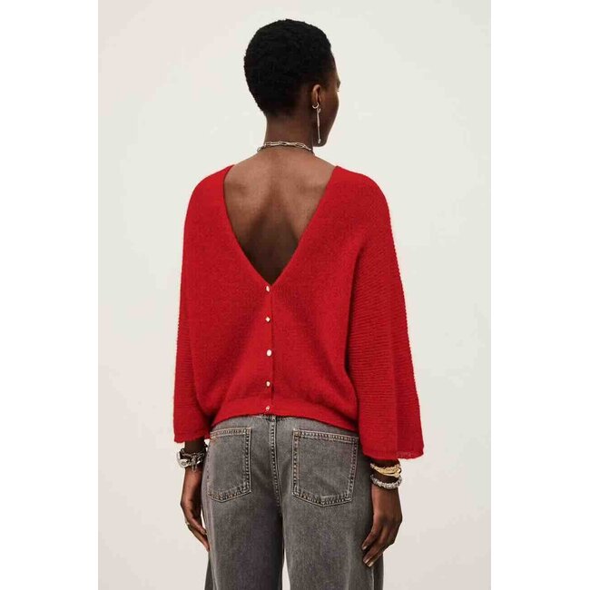 Ba&sh CARDIGAN ISAAC BORDEAUX