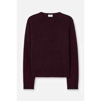 FILIPPA K SOFT WOOL CREWNECK SWEATER DARK BURG.