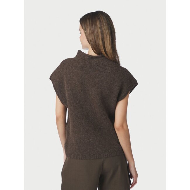 Neo Noir JONA KNIT TOP BROWN MELANGE
