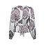 Neo Noir RISTA DECO DROP BLOUSE LIGHT BLUE