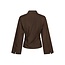 Neo Noir FENLI SMALL CHECK SHIRT AUBERGINE