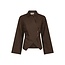 Neo Noir FENLI SMALL CHECK SHIRT AUBERGINE