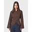 Neo Noir FENLI SMALL CHECK SHIRT AUBERGINE