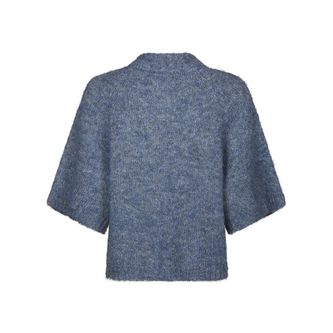 Neo Noir BENUTA FLUFFY KNIT CARDIGAN SMOKE BLUE