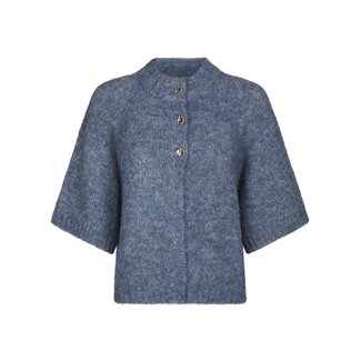 Neo Noir BENUTA FLUFFY KNIT CARDIGAN SMOKE BLUE