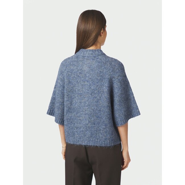 Neo Noir BENUTA FLUFFY KNIT CARDIGAN SMOKE BLUE