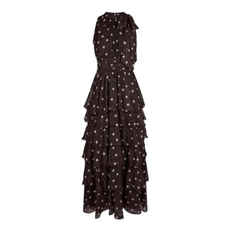 Neo Noir MARLI BIG DOT DRESS BROWN