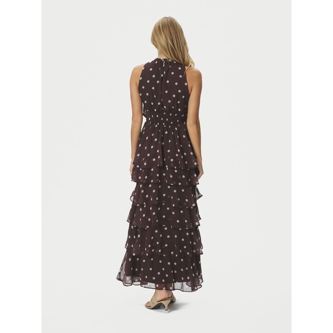 Neo Noir MARLI BIG DOT DRESS BROWN