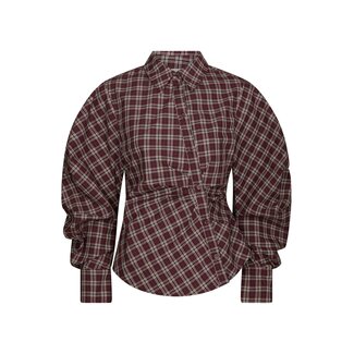 Neo Noir NEOELLA MEDIUM CHECK SHIRT PLUM