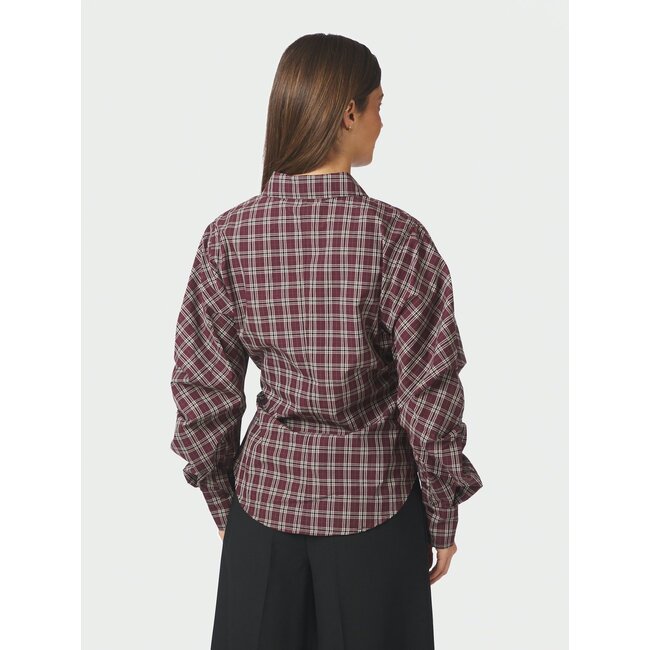 Neo Noir NEOELLA MEDIUM CHECK SHIRT PLUM