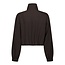 Neo Noir FELICITY ZIP BLOUSE DARK BROWN