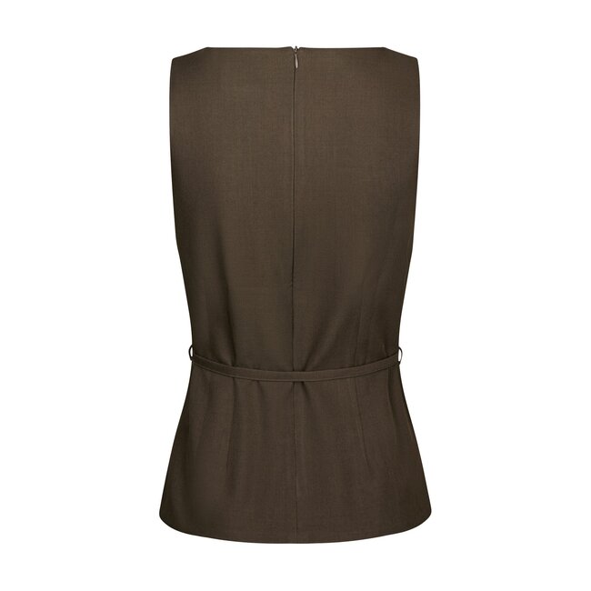 Neo Noir NASSA STRUCTURE TOP DARK BROWN