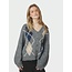 Neo Noir BELENEY SMALL CHECK FLUFF CARD. DARK GREY